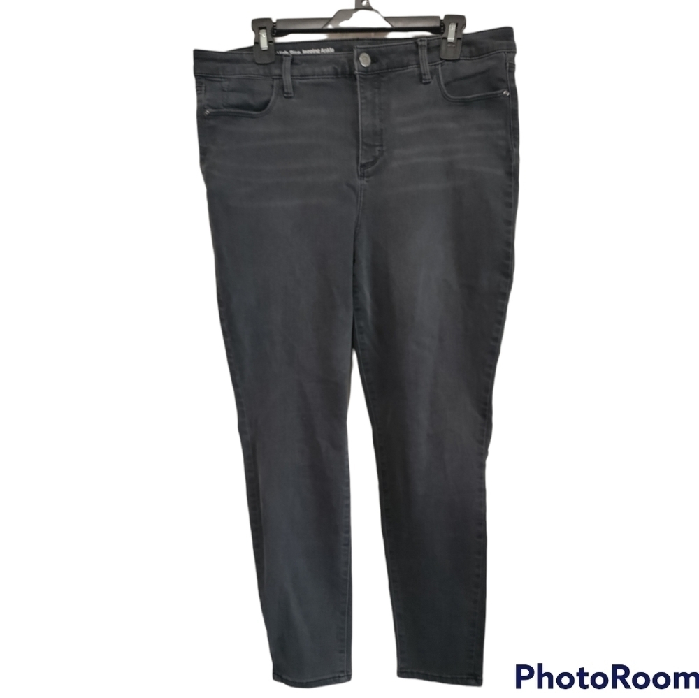 Talbots 16P Flawless hi-rise jegging ankle dull black